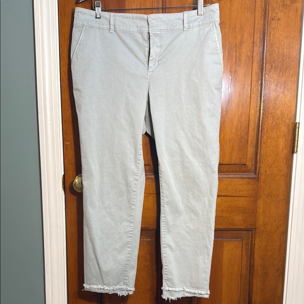 Women's Loft light  green khakis
